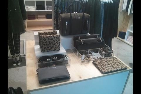 Accessories on sale at French Connection's Old Street pop up shop